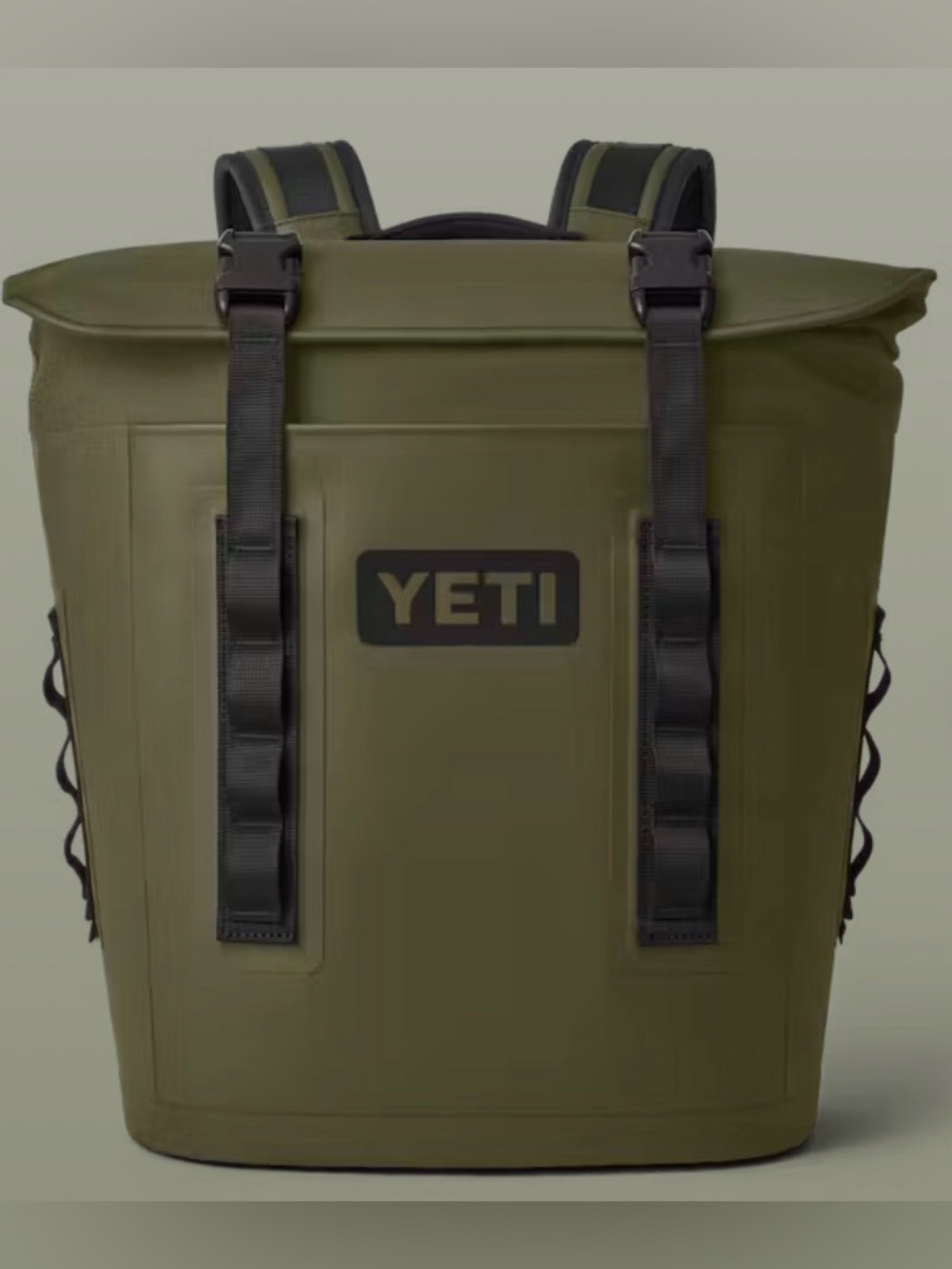 Yeti Olive Green Backpack Cooler with Black Straps